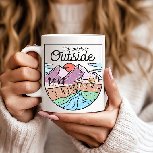Rather Be Outside cup