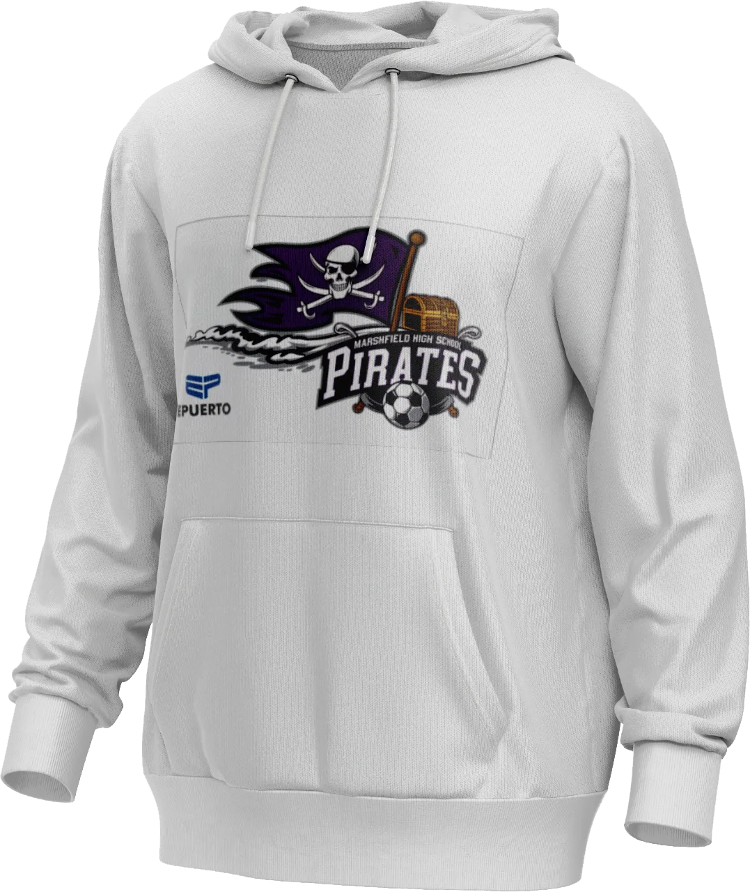 Hoodie MHS Soccer (White)